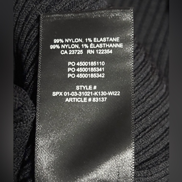 Babaton Black Ribbed Knit Top - Picture 10 of 11